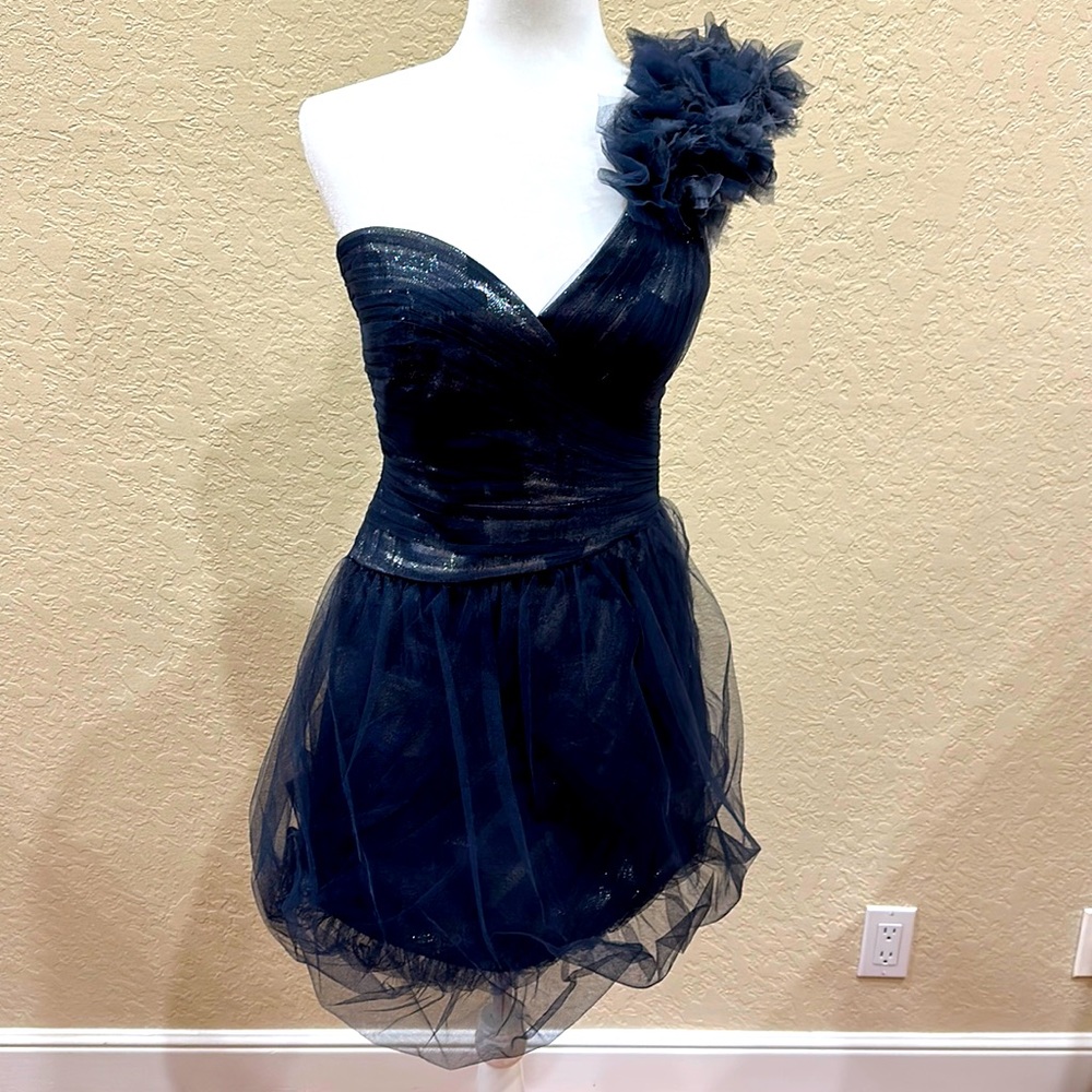 BCBG Max Azria One Shoulder Cocktail Dress